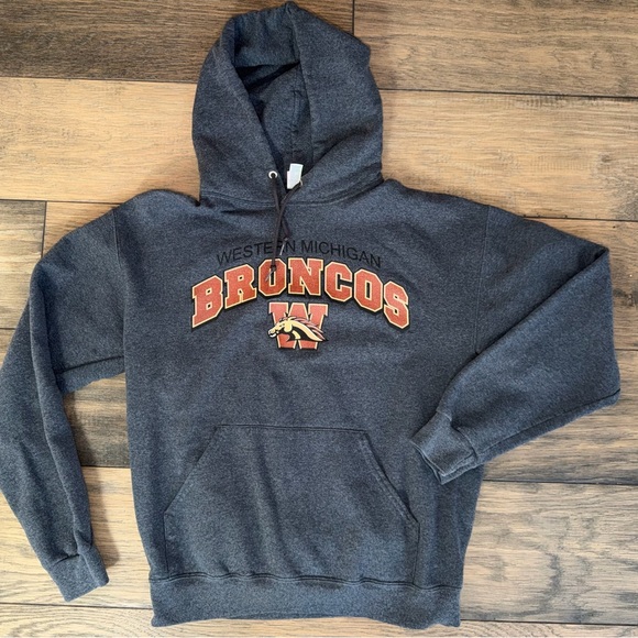 Jerzees Other - Western Michigan Broncos Dark Gray Hoodie Mens Medium